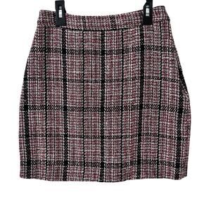 NAKD Tweed Skirt Pink and Black Size 6 EUC